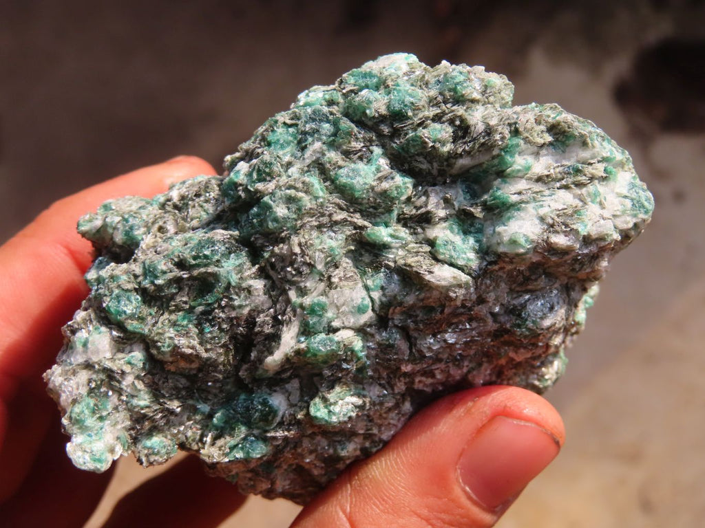 Natural Rare Emerald Mica In Matrix Cobbed Specimens x 6 From Mutoko, Zimbabwe - Toprock Gemstones and Minerals 