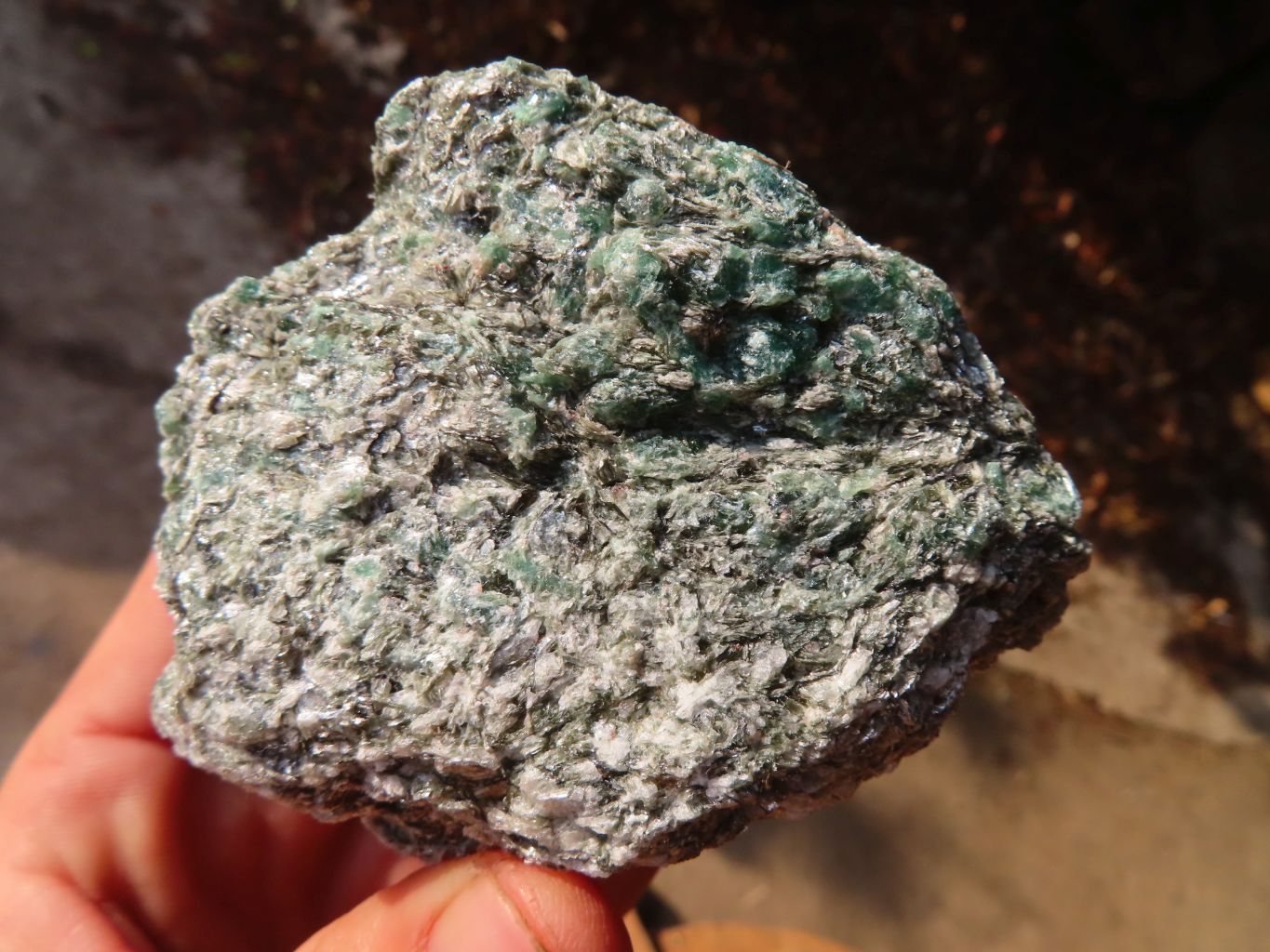 Natural Rare Emerald Mica In Matrix Cobbed Specimens x 6 From Mutoko, Zimbabwe - Toprock Gemstones and Minerals 