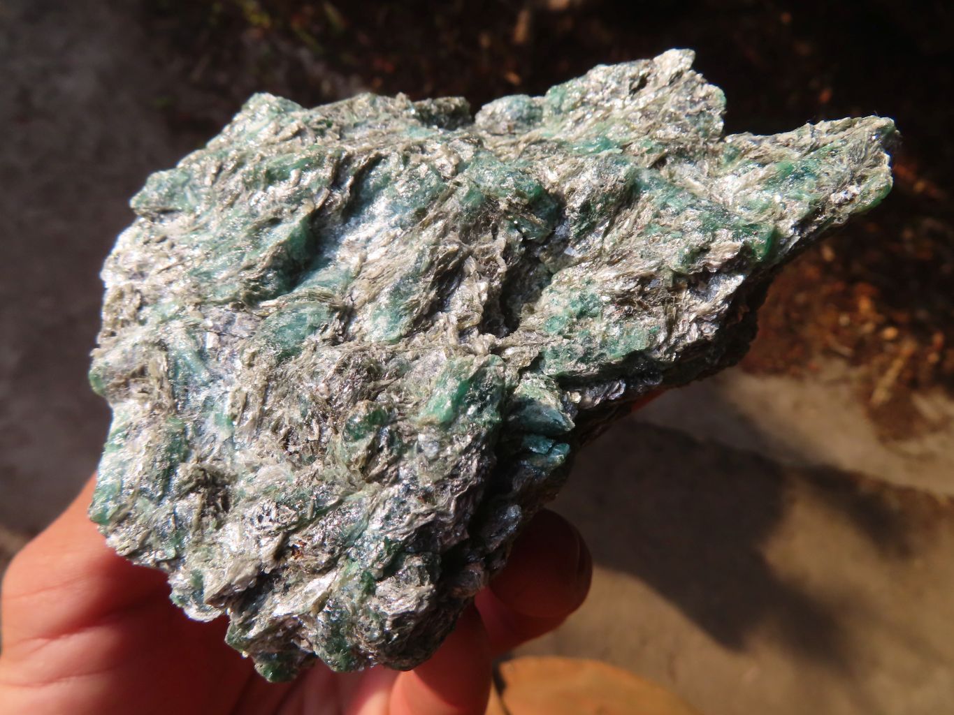 Natural Rare Emerald Mica In Matrix Cobbed Specimens x 6 From Mutoko, Zimbabwe - Toprock Gemstones and Minerals 