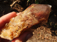 Natural Red Hematoid  Phantom Quartz Specimens x 6 From Karoi, Zimbabwe - Toprock Gemstones and Minerals 