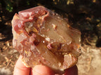 Natural Red Hematoid  Phantom Quartz Specimens x 6 From Karoi, Zimbabwe - Toprock Gemstones and Minerals 