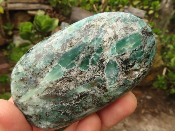 Polished Emerald In Matrix Free Forms  x 6 From Sandawana, Zimbabwe - Toprock Gemstones and Minerals 