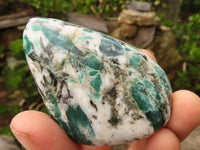 Polished Emerald In Matrix Free Forms  x 6 From Sandawana, Zimbabwe - Toprock Gemstones and Minerals 