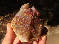 Natural Red Hematoid  Phantom Quartz Specimens x 6 From Karoi, Zimbabwe - Toprock Gemstones and Minerals 
