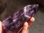 Polished  Dream Amethyst Standing Points x 2 From Madagascar - Toprock Gemstones and Minerals 