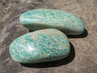 Polished Blue Kobi Amazonite Free Forms  x 12 From Zimbabwe - TopRock