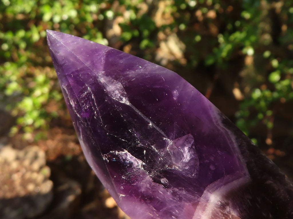 Polished  Dream Amethyst Standing Points x 2 From Madagascar - Toprock Gemstones and Minerals 