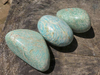 Polished Blue Kobi Amazonite Free Forms  x 12 From Zimbabwe - TopRock
