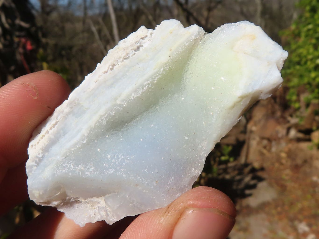Natural Etched Blue Chalcedony Specimens x 35 From Nsanje, Malawi - Toprock Gemstones and Minerals 