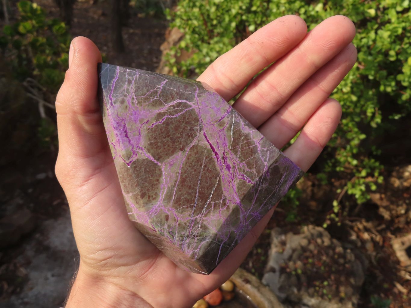 Polished Stichtite & Serpentine Points x 2 From Barberton, South Africa - Toprock Gemstones and Minerals 