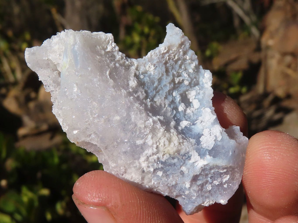 Natural Etched Blue Chalcedony Specimens x 35 From Nsanje, Malawi - Toprock Gemstones and Minerals 