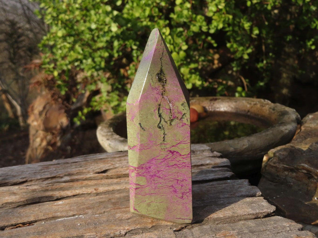 Polished Stichtite & Serpentine Points x 2 From Barberton, South Africa - Toprock Gemstones and Minerals 