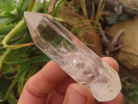 Polished Semi Optic Quartz Crystal Points x 12 From Madagascar - TopRock