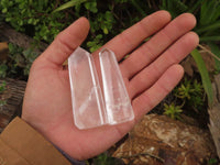 Polished Semi Optic Quartz Crystal Points x 12 From Madagascar - TopRock