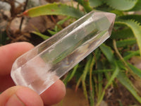Polished Semi Optic Quartz Crystal Points x 12 From Madagascar - TopRock