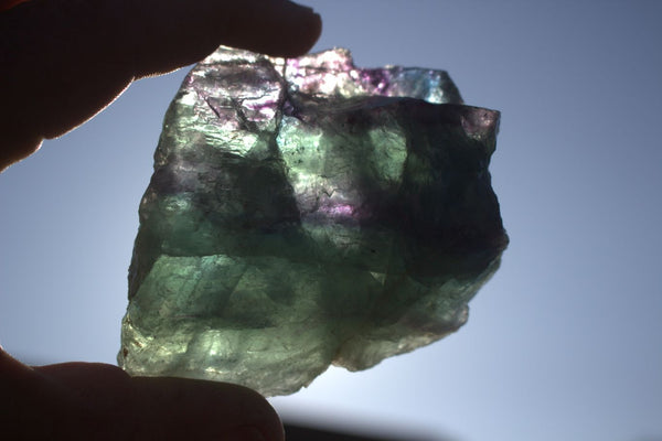 Natural Selected Watermelon Fluorite Cobbed Pieces x 9 From Uis, Namibia - TopRock