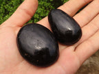 Polished Schorl Black Tourmaline Palm Stones  x 37 From Madagascar - Toprock Gemstones and Minerals 