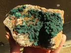 Natural Rare Ball Malachite On Drusy Quartz & Dolomite Matrix  x 1 From Kambove, Congo - Toprock Gemstones and Minerals 