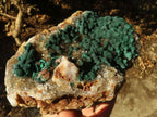 Natural Rare Ball Malachite On Drusy Quartz & Dolomite Matrix  x 1 From Kambove, Congo - Toprock Gemstones and Minerals 