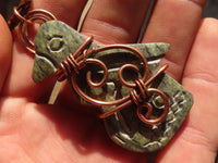 Polished  Copper Wire Wrapped Soapstone Eagle Pendants x 6 From Zimbabwe - Toprock Gemstones and Minerals 