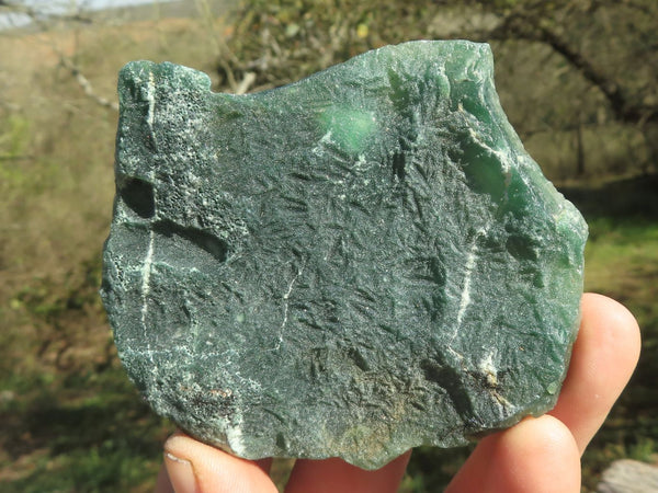 Natural Drusi Coated Mtorolite / Emerald Chrysoprase Slices x 6 From Mutorashanga, Zimbabwe - TopRock