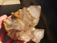 Natural Cascading Smokey Quartz Clusters x 2 From Luena, Congo - Toprock Gemstones and Minerals 