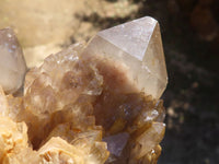 Natural Cascading Smokey Quartz Clusters x 2 From Luena, Congo - Toprock Gemstones and Minerals 