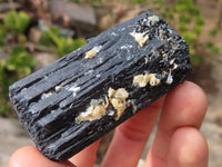 Natural Schorl Black Tourmaline Specimens x 6 From Erongo, Namibia - Toprock Gemstones and Minerals 