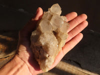 Natural Cascading Smokey Quartz Clusters x 2 From Luena, Congo - Toprock Gemstones and Minerals 