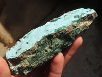 Natural Blue Chrysocolla With Malachite Dolomite Specimens x 5 from Congo - Toprock Gemstones and Minerals 
