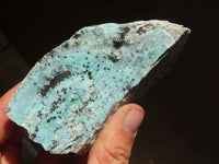 Natural Blue Chrysocolla With Malachite Dolomite Specimens x 5 from Congo - Toprock Gemstones and Minerals 