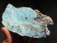 Natural Blue Chrysocolla With Malachite Dolomite Specimens x 5 from Congo - Toprock Gemstones and Minerals 