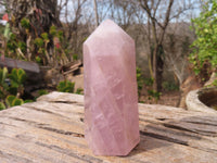 Polished Gemmy Rose Quartz Points x 3 From Antsirabe, Madagascar - Toprock Gemstones and Minerals 