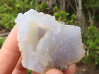 Natural Etched Blue Chalcedony Specimens  x 5 From Nsanje, Malawi - Toprock Gemstones and Minerals 