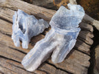 Natural Etched Blue Chalcedony Specimens  x 2 From Nsanje, Malawi - Toprock Gemstones and Minerals 