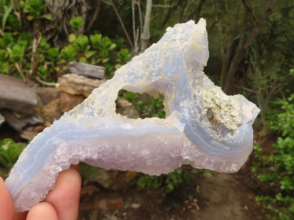 Natural Etched Blue Chalcedony Specimens  x 5 From Nsanje, Malawi - Toprock Gemstones and Minerals 