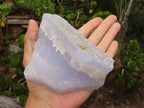 Natural Etched Blue Chalcedony Specimens  x 5 From Nsanje, Malawi - Toprock Gemstones and Minerals 