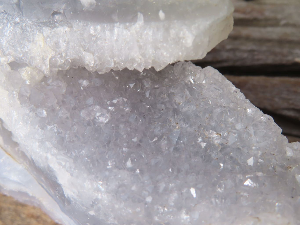 Natural Etched Blue Chalcedony Specimens  x 2 From Nsanje, Malawi - Toprock Gemstones and Minerals 
