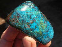 Polished Blue Shattuckite Free Forms  x 6 From Kaokoveld, Namibia - Toprock Gemstones and Minerals 