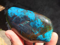 Polished Blue Shattuckite Free Forms  x 6 From Kaokoveld, Namibia - Toprock Gemstones and Minerals 