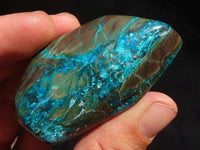Polished Blue Shattuckite Free Forms  x 6 From Kaokoveld, Namibia - Toprock Gemstones and Minerals 