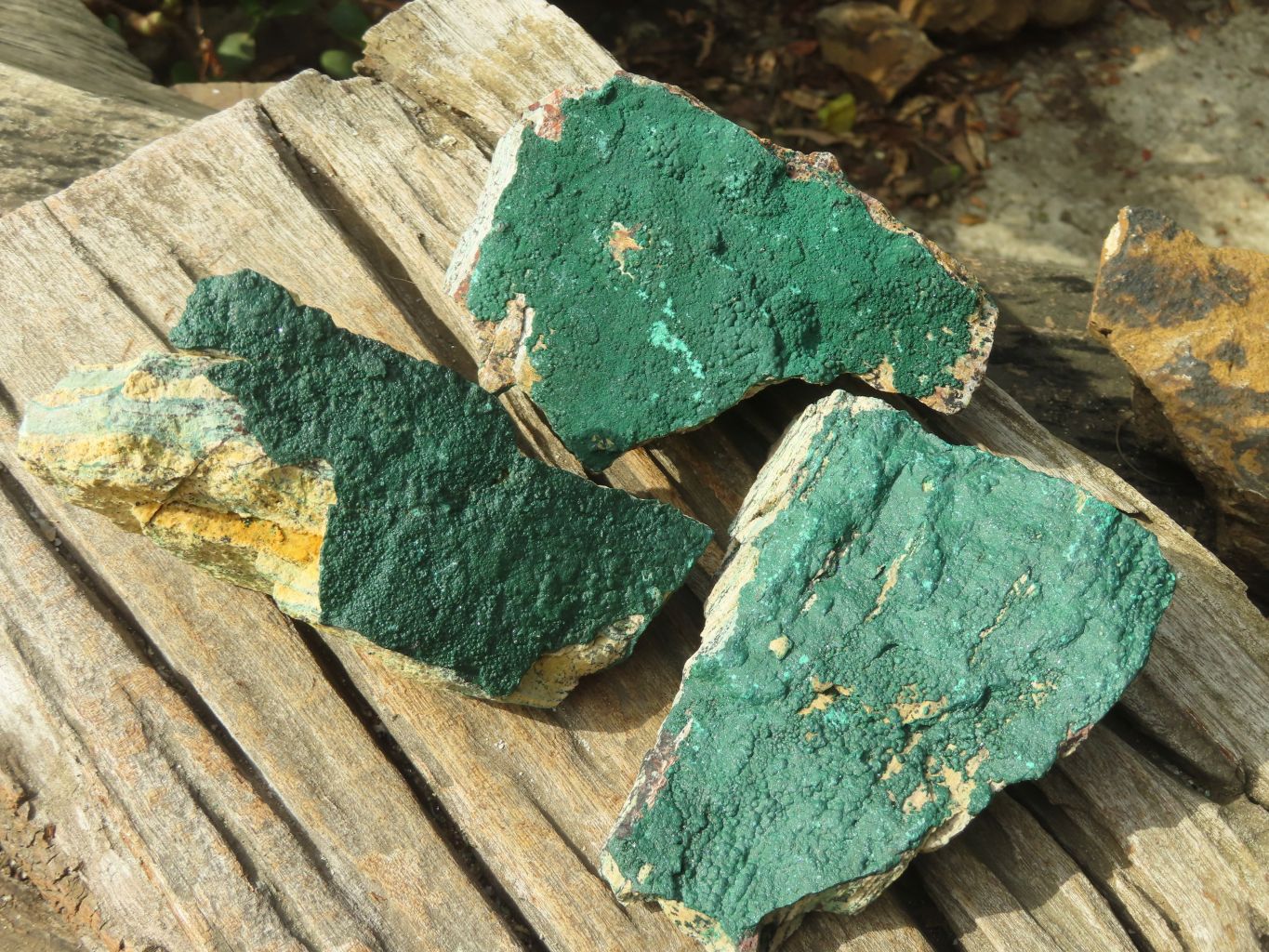 Natural Micro Botryoidal Crystalline Malachite Specimens  x 6 From Congo - Toprock Gemstones and Minerals 