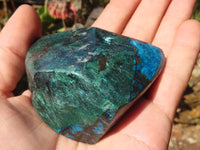 Polished Blue Shattuckite Free Forms  x 6 From Kaokoveld, Namibia - Toprock Gemstones and Minerals 