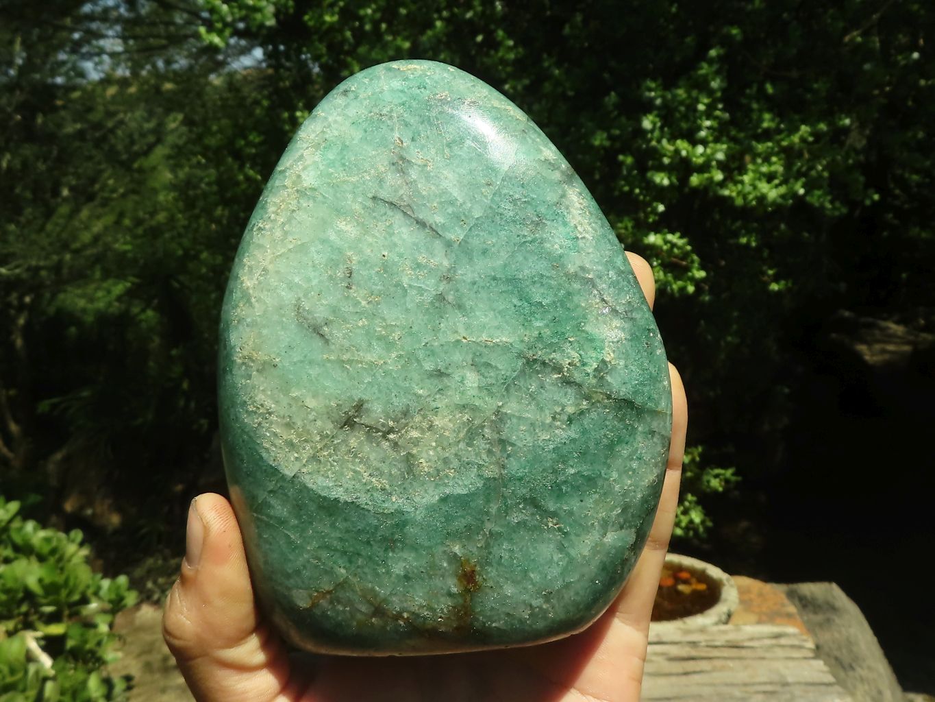 Polished Green Fuchsite Quartz Standing Free Forms  x 2 From Madagascar - TopRock