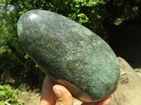 Polished Green Fuchsite Quartz Standing Free Forms  x 2 From Madagascar - TopRock