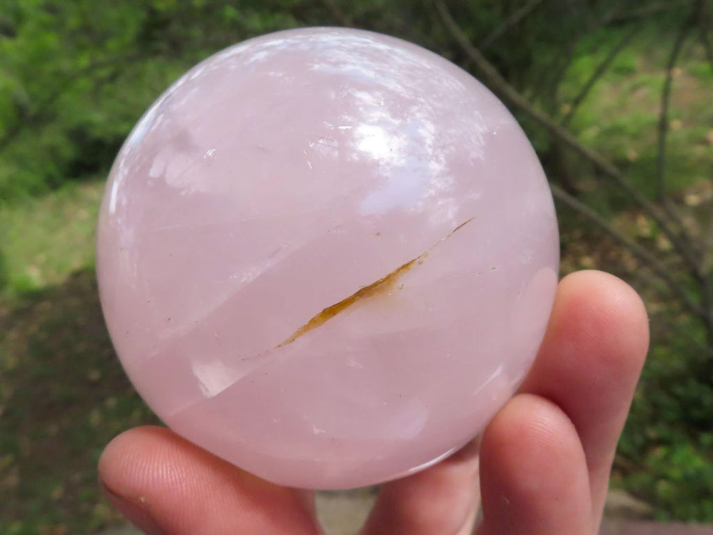 Polished Pink Rose Quartz Spheres With Asterisms In Some  x 3 From Madagascar - TopRock