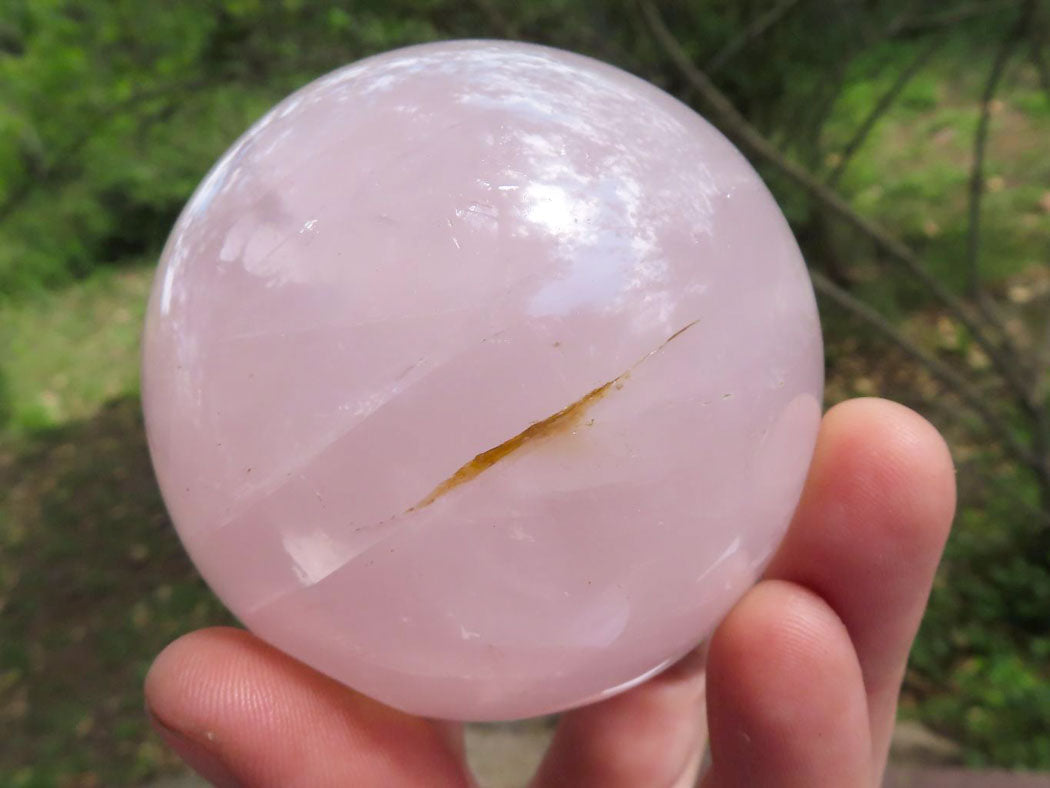 Polished Pink Rose Quartz Spheres With Asterisms In Some  x 3 From Madagascar - TopRock