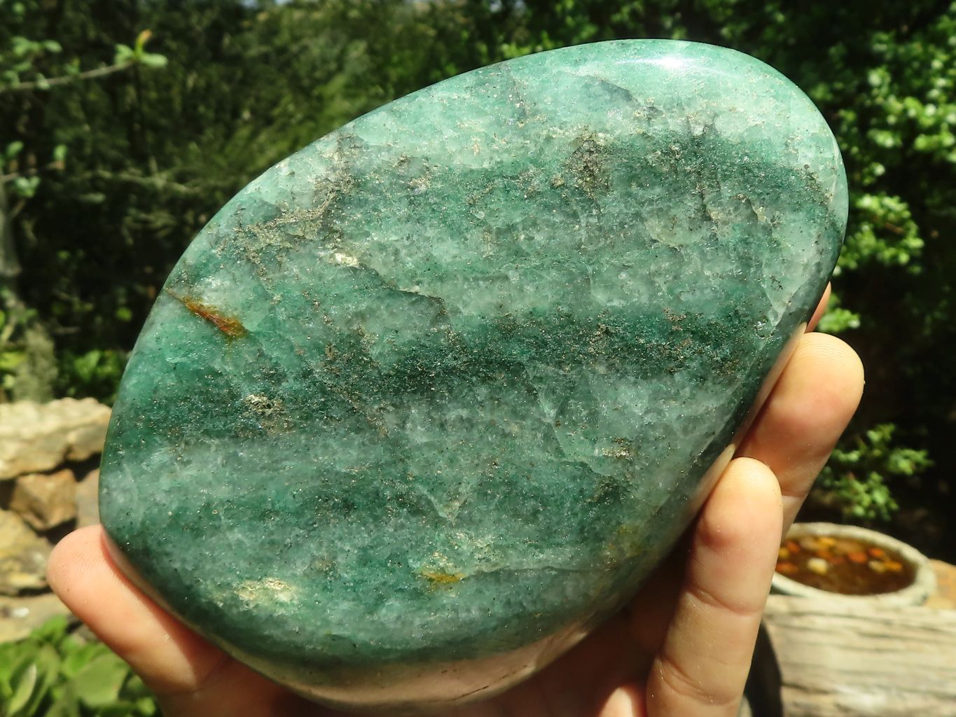 Polished Green Fuchsite Quartz Standing Free Forms  x 2 From Madagascar - TopRock