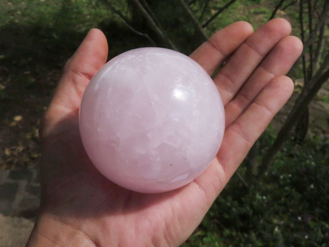 Polished Pink Rose Quartz Spheres With Asterisms In Some  x 3 From Madagascar - TopRock