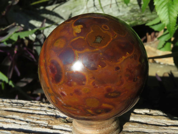 Polished Rare & Hard Luminar Jasper Spheres x 2 From Mozambique - TopRock